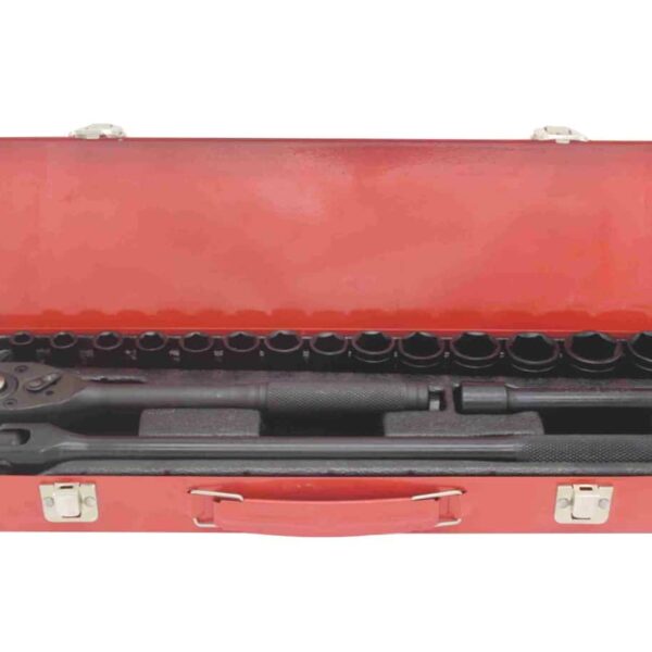 JUEGO DE LLAVES DE VASO HEXAGONALES 17 PIEZAS 1/2" 8 24 MM EXTENSIÓN DE TRINQUETE CASSETTE MOLL