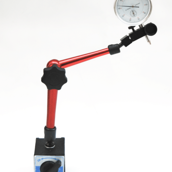 BASE MAGNÉTICA ARTICULADA CON COMPARADOR CENTESIMAL 0 10 mm TORNO DE HERRAMIENTAS N