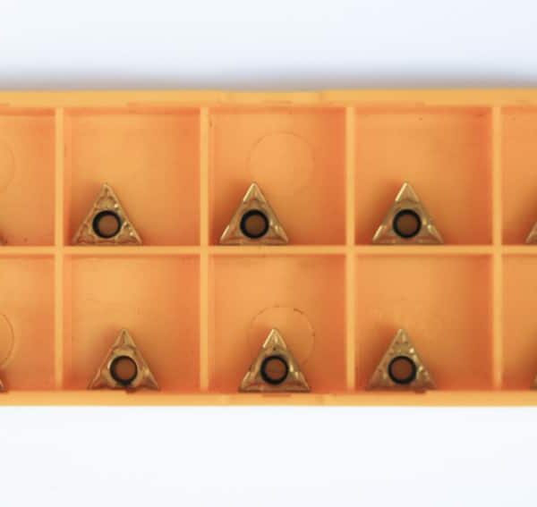 10 PLACAS DE INSERCIÓN DE HERRAMIENTAS DE TORNO INSERTOS TRIANGULARES LADO 9 MM TCMT09