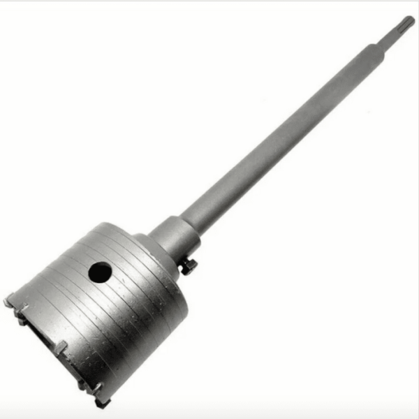 PERFORADORA DE CORONA MM 100 CON VARILLA SDS PLUS LADRILLOS DE PARED DE CEMENTO DE 350 MM