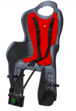 ENGANCHE DEL CUADRO DEL ASIENTO TRASERO DE LA BICICLETA INFANTIL 22 KG HOMOLOGADO GRIS G386