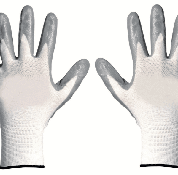 120 PARES DE GUANTES DE TRABAJO RECUBIERTOS DE NYLON NITRILO TALLA 10 PAR DE GUANTES BLANCOS 0WGra
