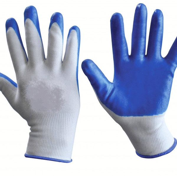 60 PARES DE GUANTES DE TRABAJO RECUBIERTOS DE NYLON NITRILO PAR DE GUANTES TALLA 9 GL9