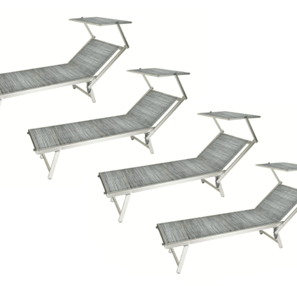 KIT 4 PIEZAS TUMBONAS TUMBONA TUMBONA AJUSTABLE DE ALUMINIO GRIS 919