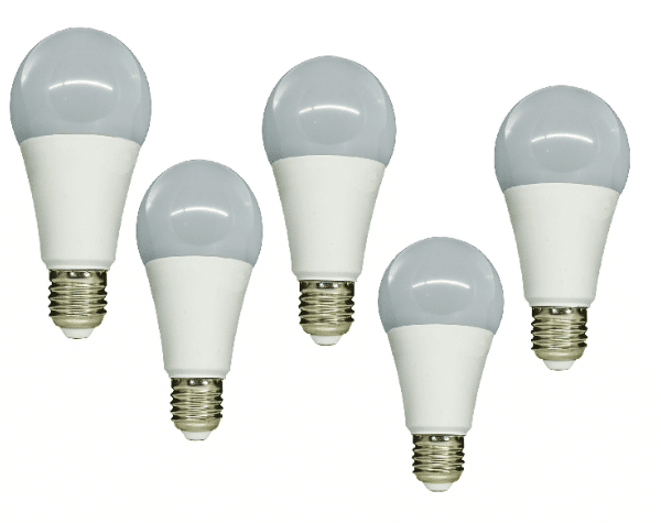 5 PIEZAS KIT DE BOMBILLAS LED 15W = 90W PLÁSTICO LUZ NATURAL 4000K V-TAC 107