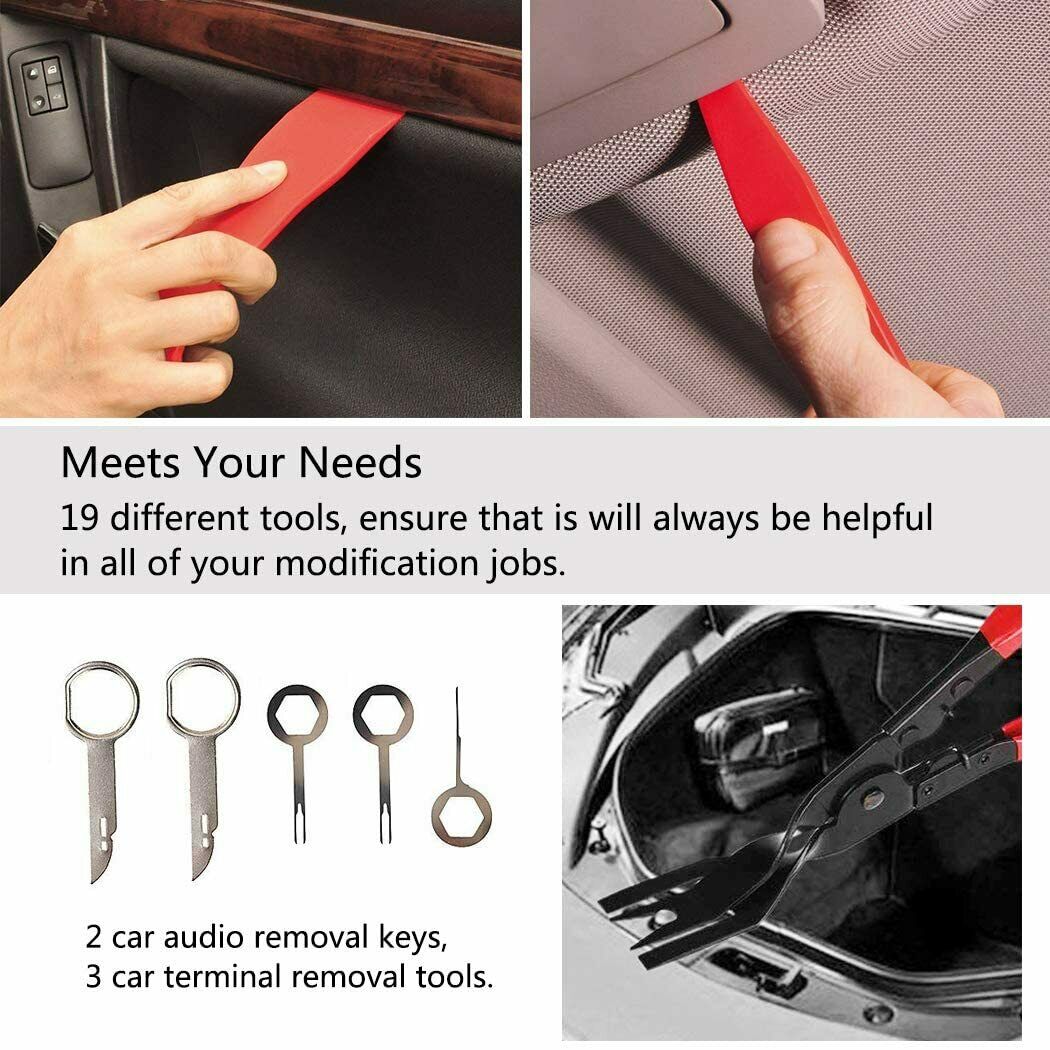 21113 JUEGO DE HERRAMIENTAS PALANCAS DESMONTAJE DE PANELES DESMONTAJE PUERTAS DE COCHE PINZA CARROCERO