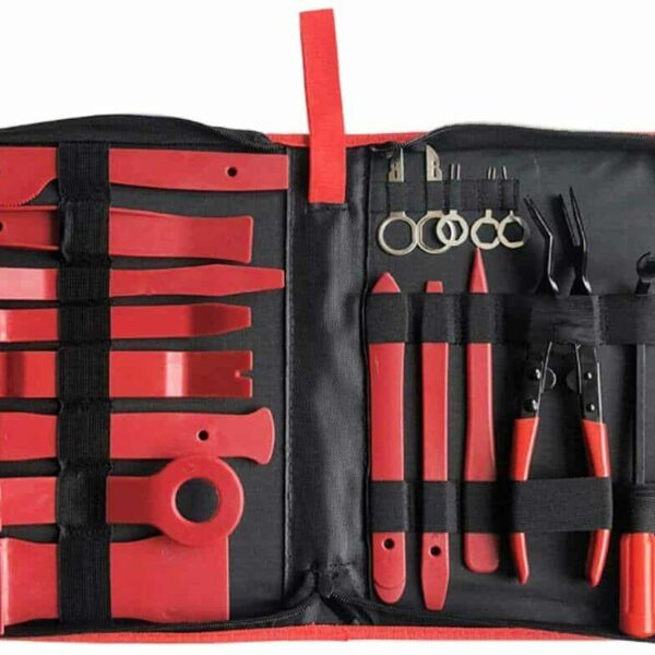 JUEGO DE HERRAMIENTAS PALANCAS DESMONTAJE DE PANELES DESMONTAJE PUERTAS DE COCHE PINZA CARROCERO