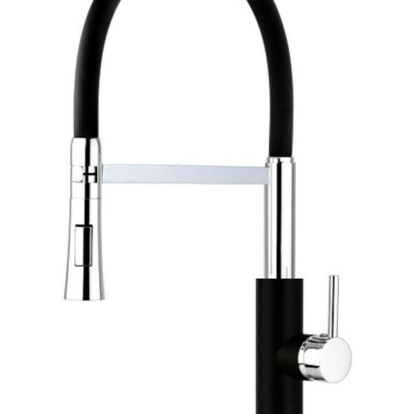 FREGADERO DE COCINA GRIFO MEZCLADOR MANGUERA ALTA CURVADA DUCHA DE MANO MONOMANDO 935