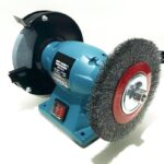 Amoladora de banco de 150 mm y 300 W con afilador de cepillos y muelas abrasivas, máquina biseladora 535vt