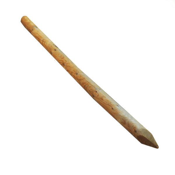 POSTE REDONDO DE MADERA CON PUNTA DE VALLA VALLA Ø 6x250 cm