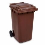 CUBO DE BASURA DE 120LT CUBO DE BASURA EN840 NORMAS HACCP MARRÓN BIO