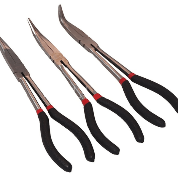 ALICATES TRIS EXTRA LARGOS 28 cm PICO MECÁNICO RECTO CURVO 0 45 90 LARGO