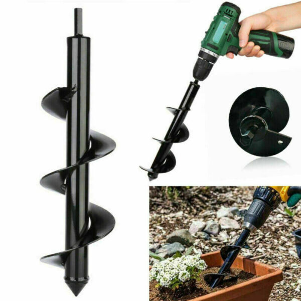 BROCA BARRENA DE REPUESTO PARA PERFORACIÓN EN ESPIRAL Ø50 x 220 mm PLANTAS AGUJERO DE JARDÍN PIC2