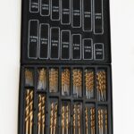 JUEGO 100 BROCAS HSS METAL REVESTIMIENTO DE TITANIO CAJA DE METAL N