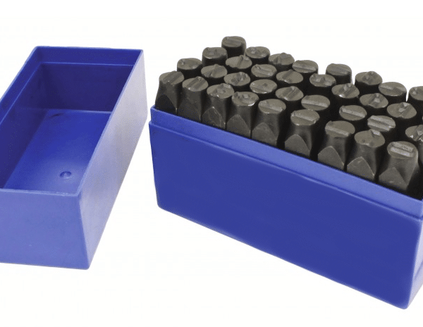 JUEGO DE PUNZONES DE PLANTILLA ALFANUMÉRICA 36 PIEZAS 10 MM LETRAS Y NÚMEROS MARCANDO 514sa