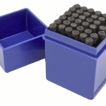 JUEGO DE PUNZONES DE PLANTILLA ALFANUMÉRICA 36 PIEZAS 6 MM LETRAS Y NÚMEROS MARCANDO 460sa