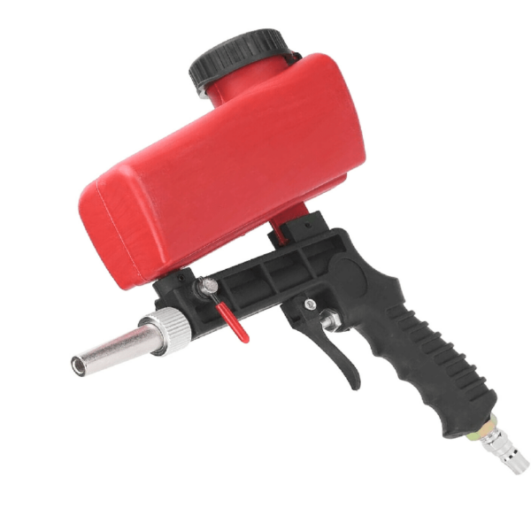 PISTOLA DE ARENADO NEUMÁTICA BOQUILLA DEL TANQUE DE AIRE 1/4" CHORRO DE ARENA 500 ML ROS