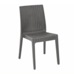 POLIPROPILENO BAR RESTAURANTE SILLA IMITACIÓN RATÁN INTERIOR EXTERIOR APILABLE SLN A