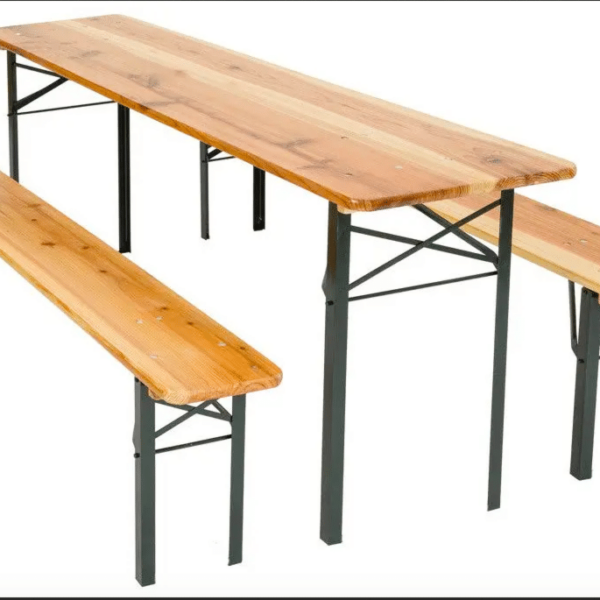 CERVECERÍA MESA + BANCOS BANCO PLEGABLE FERIAS DE LA MADERA 70X220 CM 191