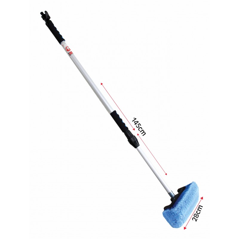 18554 CEPILLO DE LAVADO DE COCHES CEPILLOS DE LIMPIEZA DE COCHES TELESCÓPICOS EXTENSIBLES 2MPsa