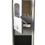 ESTUFA DE LEÑA ACERO VIDRIO 6KW CHIMENEA SOPORTE DE LEÑA cm 33x36x94 ANTRACITA EKLX 050