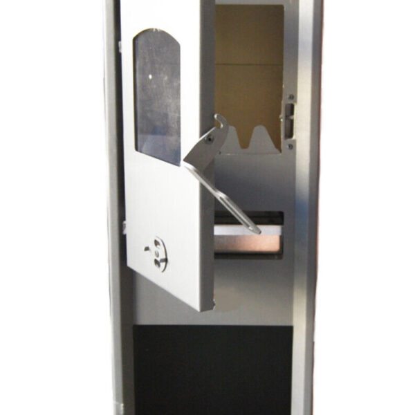 ESTUFA DE LEÑA ACERO VIDRIO 6KW CHIMENEA SOPORTE DE LEÑA cm 33x36x94 ANTRACITA EKLX 050