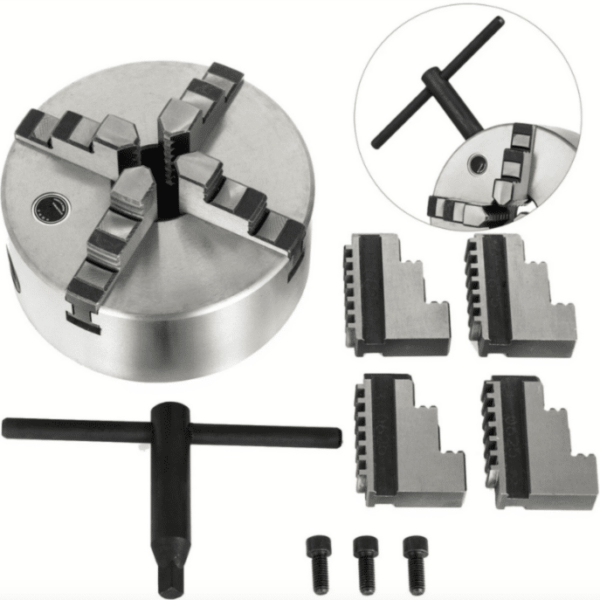 MANDRIL AUTOCENTRANTE PARA TORNO DE MORDAZAS 4+4 200mm