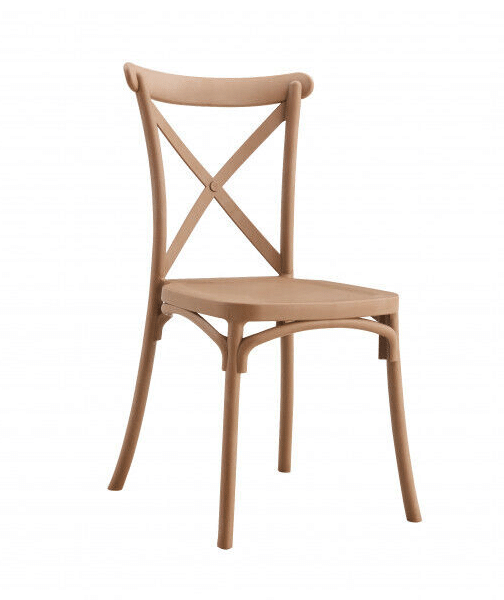 SILLA DE POLIPROPILENO BAR RESTAURANTE SILLAS DE JARDÍN INTERIOR EXTERIOR CROSS 429v