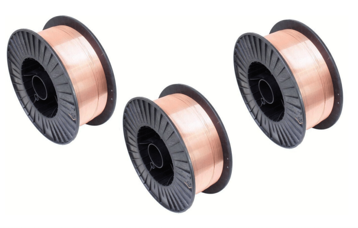 3 PIEZAS BOBINA DE ALAMBRE MIG COBRE CHAPADO HIERRO DE SOLDADURA HIERRO DE SOLDADURA 0,6 MM 2,1 KG 06W