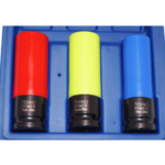 CASQUILLOS 3 PIEZAS LLANTAS DE ALEACIÓN 1/2" 17 19 21 mm NEUMÁTICO ANTIARAÑAZOS TALLER 610TK