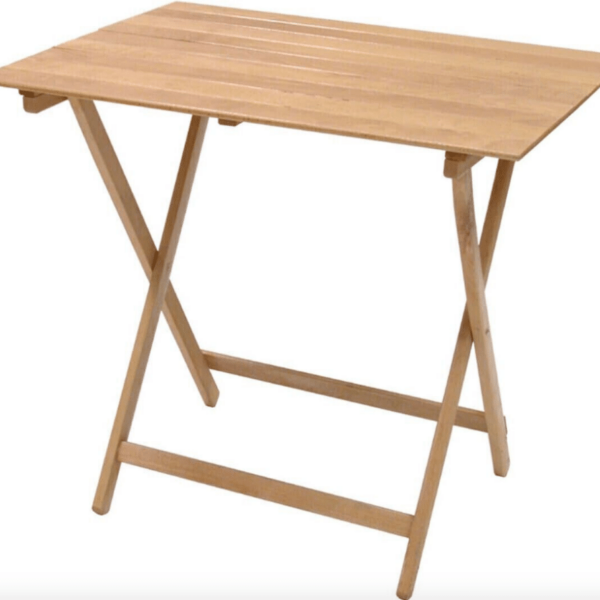 MESA PLEGABLE PICNIC MADERA CAMPING FESTIVALES cm 60x100 H 75 584DF