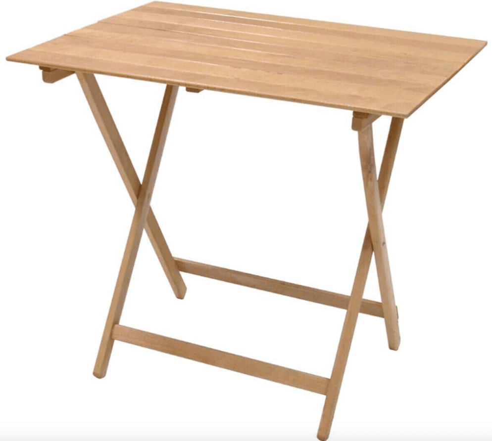 18113 MESA PLEGABLE PICNIC MADERA CAMPING FESTIVALES cm 60x100 H 75 584DF