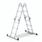 ESCALERA TELESCÓPICA EXTENSIBLE MULTIUSOS DE ALUMINIO 3+3 PELDAÑOS H MAX 3.70 MT 293AW