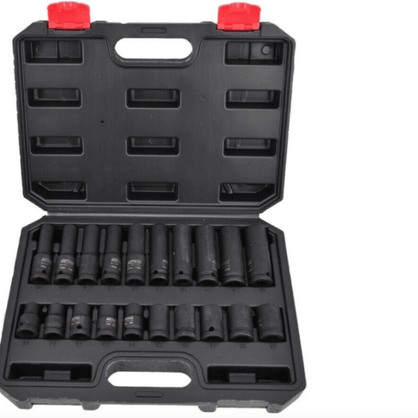 20 LLAVES DE VASO REFORZADAS LARGAS CORTAS 10 19 MM HEXAGONALES 1/2" 234AW