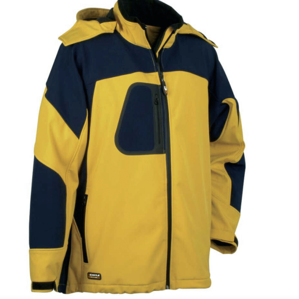 CHAQUETA DE TRABAJO PARA HOMBRE CHAQUETA CON CREMALLERA AMARILLA CHAQUETA CON CREMALLERA COFRA TALLA 56