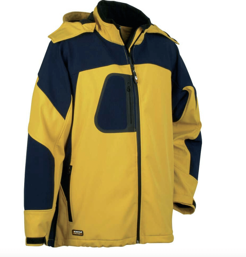 18060 CHAQUETA DE TRABAJO PARA HOMBRE CHAQUETA CON CREMALLERA AMARILLA CHAQUETA CON CREMALLERA COFRA TALLA 50