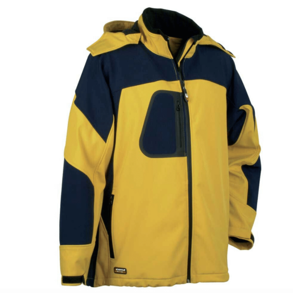 CHAQUETA DE TRABAJO PARA HOMBRE CHAQUETA CON CREMALLERA AMARILLA CREMALLERA COFRA TG 62