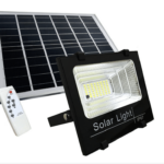 FOCO LED ALIMENTADO POR ENERGÍA SOLAR TWILIGHT PANEL + CONTROL REMOTO 100Wox