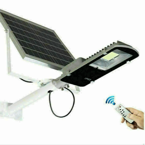 FOCO LED FAROLA 300W PANEL SOLAR SOPORTE DE MANDO A DISTANCIA 607
