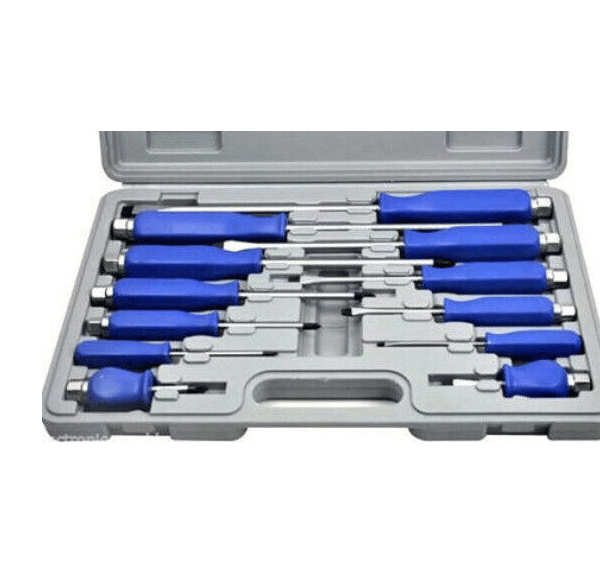 KIT 12 PIEZAS DE DESTORNILLADORES DESTORNILLADOR DESTORNILLADOR DE ESTRELLA CRV CASE 704ES