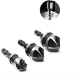 3 AVELLANADOS DE 5 FLUTAS ø 12 16 19 MM 90° AVELLANADA PARA TALADRO 179HO