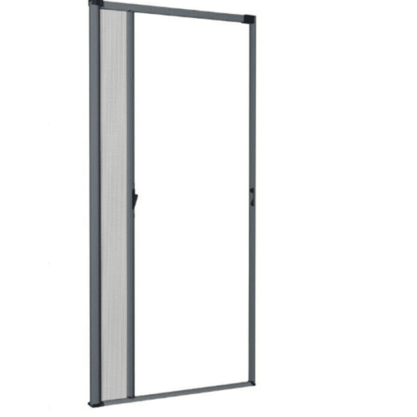MOSQUITERA LATERAL PUERTAS FRANCESAS EMBRAGUE REDUCIBLE 115X230 GRIS 3411