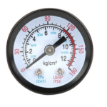 COMPRESOR DE AIRE MANÓMETRO 12 BAR 180 PSI 1/4" ACERO 14S