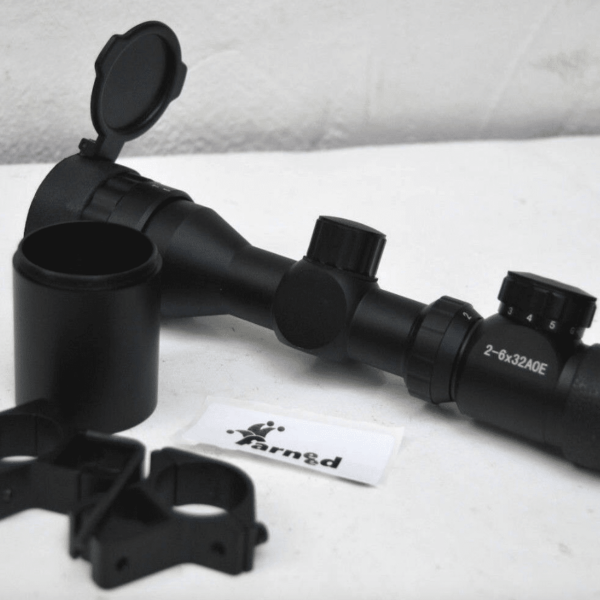 RIFLE DE MIRA ÓPTICA DE PRECISIÓN 2-6 X 32 Rifle iluminado AOE SOFT AIR