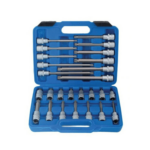 LLAVES DE VAO 26 PIEZAS PUNTAS ACANALADAS XZN 1/2" LARGO MECÁNICO M5 M16 612sa