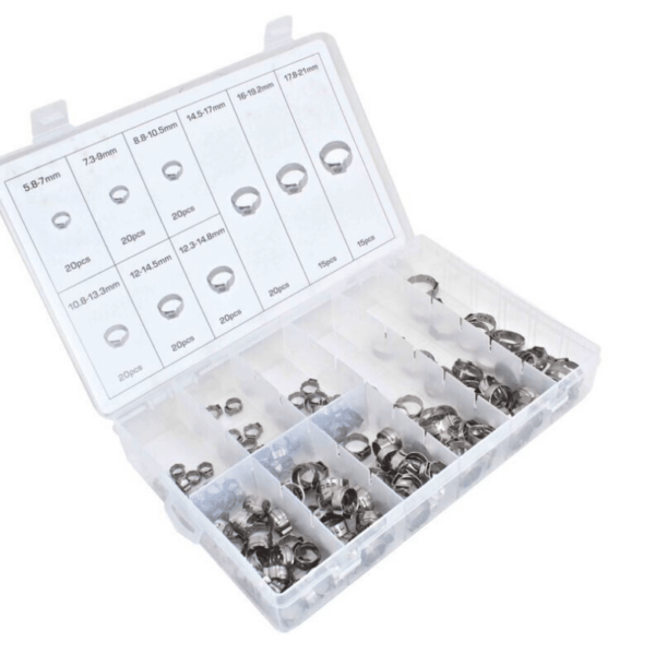 JUEGO DE 170 PIEZAS ABRAZADERAS DE MANGUERA SURTIDO DE MANGUERAS ABRAZADERAS DE MANGUERA TC016