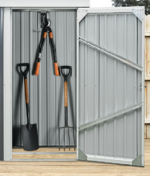 CASA TRASTERO ARMARIO DE JARDÍN PORTAHERRAMIENTAS DE CHAPA 1,40 M² 187V