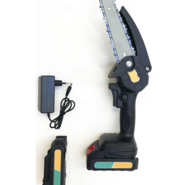 MINI MOTOSIERRA BATERÍA MOTOSIERRA ELÉCTRICA PARA CORTAR RAMAS PODA 24V ACEITE DE JARDÍN 6" 657ar