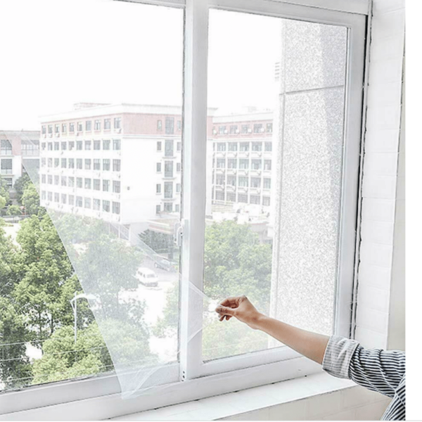 MOSQUITERA ADHESIVA RASGAR TAPA VENTANA PUERTAS 150x200 ANTI MOSQUITO INSECTO 097
