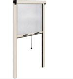 MOSQUITERA ENROLLABLE VENTANA 100x170 REDUCIBLE ALUMINIO MARFIL 0911
